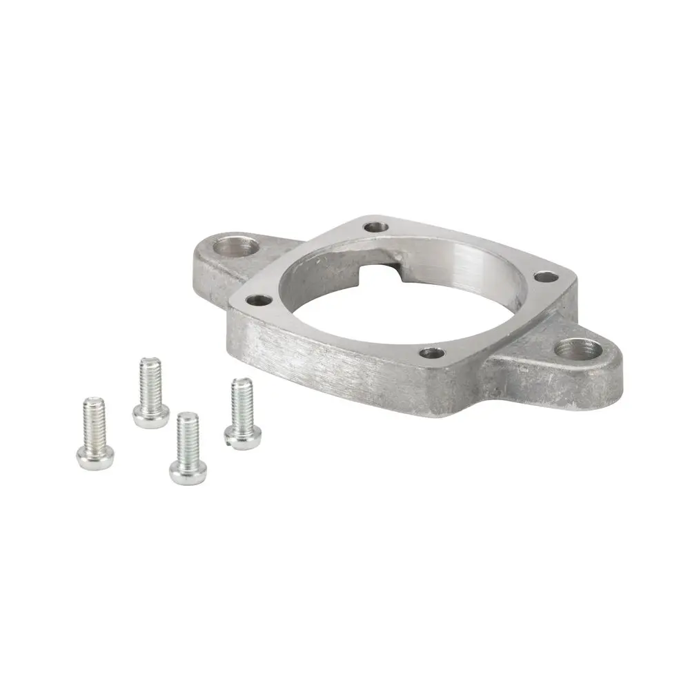 Montageflansch für Ölpumpen mit vier Schrauben. Aus Aluminium gefertigt. Geeignet für Anwendungen von Danfoss.